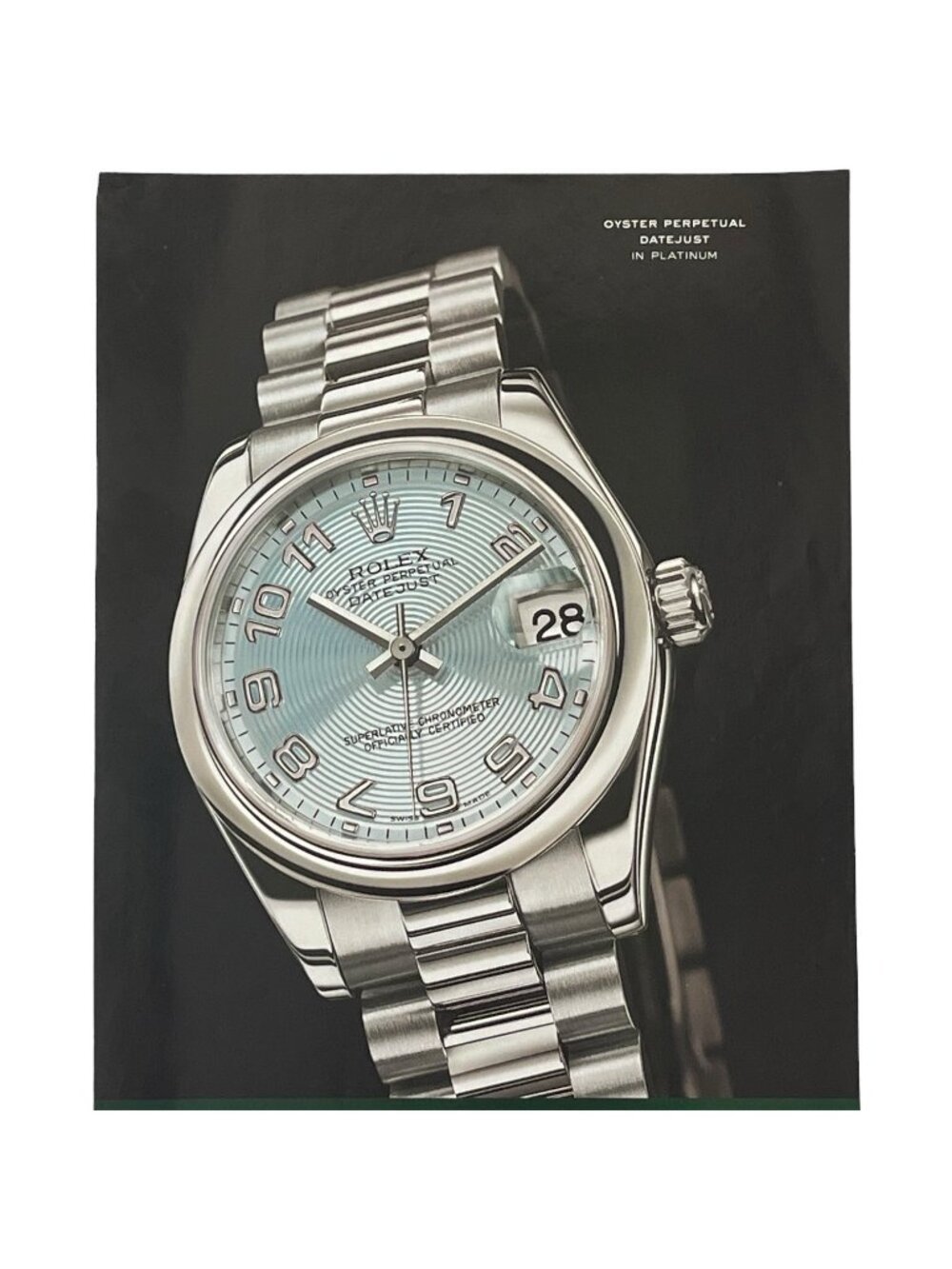 Rolex Datejust Platinum Watch Ad PRINT AD Oyster Perpetual - Picture 2 of 3